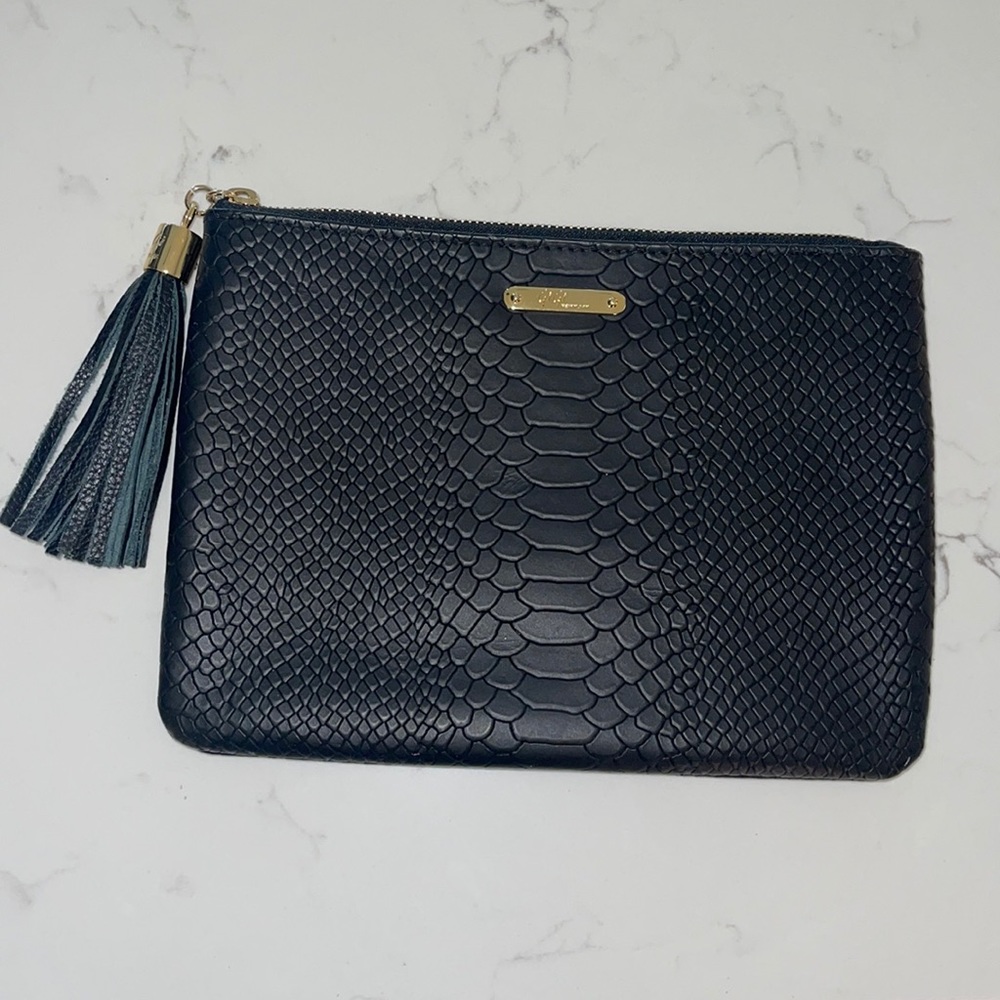 Gigi New York - Python Leather Clutch *LIKE NEW*